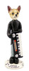Dog Lover Hand-painted Figurine - Chihuahua Tan/white Keyboardist Doogie Collectible From Conversation Concepts