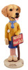 Dog Lover Hand-painted Figurine - Golden Retriever Realtor (female) Doogie Collectible From Conversation Concepts