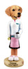 Dog Lover Hand-painted Figurine - Golden Retriever Waitress Doogie Collectible From Conversation Concepts