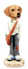 Dog Lover Hand-painted Figurine - Golden Retriever Mail Carrier Doogie Collectible From Conversation Concepts