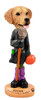 Dog Lover Hand-painted Figurine - Golden Retriever Happy Halloween Doogie Collectible From Conversation Concepts