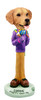 Dog Lover Hand-painted Figurine - Golden Retriever Party Animal Doogie Collectible From Conversation Concepts