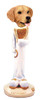 Dog Lover Hand-painted Figurine - Golden Retriever Lil' Angel Doogie Collectible From Conversation Concepts