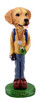 Dog Lover Hand-painted Figurine - Golden Retriever Naturalist Doogie Collectible From Conversation Concepts