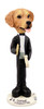 Dog Lover Hand-painted Figurine - Golden Retriever Conductor Doogie Collectible From Conversation Concepts