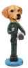 Dog Lover Hand-painted Figurine - Golden Retriever U.s. Air Force Doogie Collectible From Conversation Concepts