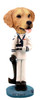 Dog Lover Hand-painted Figurine - Golden Retriever U.s. Navy Doogie Collectible From Conversation Concepts