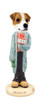 Dog Lover Hand-painted Figurine - Jack Russell Terrier Dentist Doogie Collectible From Conversation Concepts