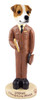 Dog Lover Hand-painted Figurine - Jack Russell Terrier Commercial Driver Doogie Collectible From Conversation Concepts
