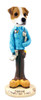 Dog Lover Hand-painted Figurine - Jack Russell Terrier Computer Whiz Doogie Collectible From Conversation Concepts