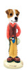 Dog Lover Hand-painted Figurine - Jack Russell Terrier Cowboy Doogie Collectible From Conversation Concepts