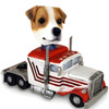 Dog Lover Hand-painted Figurine - Jack Russell Terrier Truck Tractor Doogie Collectible From Conversation Concepts Dog Lover Hand-painted Figurine - Jack Russell Terrier Truck Tractor Doogie Collectible From Conversation Concepts