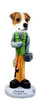 Dog Lover Hand-painted Figurine - Jack Russell Terrier Fisherman Doogie Collectible From Conversation Concepts