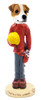 Dog Lover Hand-painted Figurine - Jack Russell Terrier Construction Worker Doogie Collectible From Conversation Concepts