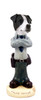 Dog Lover Doogie Collectible Figurine - Jack Russell Terrier Black & White W/smooth Coat Police From Conversation Concepts