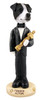 Dog Lover Hand-painted Figurine - Jack Russell Terrier Black & White W/smooth Coat Actor Doogie Collectible From Conversation Concepts