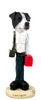 Dog Lover Hand-painted Figurine - Jack Russell Terrier Black & White W/smooth Coat Paramedic Doogie Collectible From Conversation Concepts