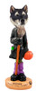 Dog Lover Hand-painted Figurine - Alaskan Malamute Happy Halloween Doogie Collectible From Conversation Concepts