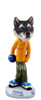 Dog Lover Doogie Collectible Figurine - Alaskan Malamute Bowler From Conversation Concepts