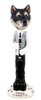 Dog Lover Hand-painted Figurine - Alaskan Malamute Clarinetist Doogie Collectible From Conversation Concepts
