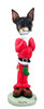 Dog Lover Hand-painted Figurine - Rat Terrier Santa Doogie Collectible From Conversation Concepts