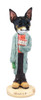 Dog Lover Hand-painted Figurine - Rat Terrier Dentist Doogie Collectible From Conversation Concepts