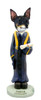 Dog Lover Doogie Collectible Figurine - Rat Terrier Graduate From Conversation Concepts