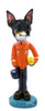 Dog Lover Doogie Collectible Figurine - Rat Terrier U.s. Coast Guard From Conversation Concepts
