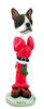 Dog Lover Hand-painted Figurine - Boston Terrier Santa Doogie Collectible From Conversation Concepts