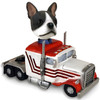 Dog Lover Hand-painted Figurine - Boston Terrier Truck Tractor Doogie Collectible From Conversation Concepts