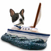Dog Lover Doogie Collectible Figurine - Boston Terrier Sailboat From Conversation Concepts