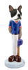 Dog Lover Hand-painted Figurine - Boston Terrier Baseball Player Doogie Collectible From Conversation Concepts