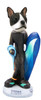 Dog Lover Doogie Collectible Figurine - Boston Terrier Surfer From Conversation Concepts