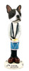 Dog Lover Hand-painted Figurine - Boston Terrier Drummer Doogie Collectible From Conversation Concepts