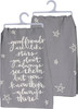 Good Friends Are Like Stars Always There Cotton Dish Towel 28x28 from Primitives by Kathy