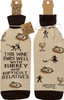 This Wine Pairs Well With Turkey & Difficult Relatives Wine Bottle Sock Holder from Primitives by Kathy