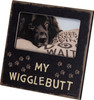Dog Lover My Wigglebutt Decorative Wooden Photo Picture Frame (Holds 5x3 Photo) from Primitives by Kathy