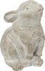 Set of 2 Small Cement Bunny Figurines Garden Décor 3.25 Inch from Primitives by Kathy
