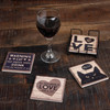 All You Need Is Love And A Cat Absorbent Drink Coaster Set of 4 from Primitives by Kathy