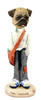 Dog Lover Doogie Collectible Figurine - Pug Brown Mail Carrier From Conversation Concepts