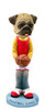 Dog Lover Doogie Collectible Figurine - Pug Brown Basketball From Conversation Concepts