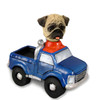 Dog Lover Doogie Collectible Figurine - Pug Brown Pickup From Conversation Concepts