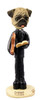 Dog Lover Doogie Collectible Figurine - Pug Brown Clergy From Conversation Concepts