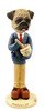 Dog Lover Doogie Collectible Figurine - Pug Brown Pharmacist From Conversation Concepts
