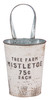 Set of 2 Decorative Metal Pails (Tree Farm & Holiday Greens) from Primitives by Kathy