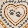 Dog or Cat Lover I Love My Rescue Pawprint Heart Embroidered Cotton Kitchen Dish Towel 20x26 from Primitives by Kathy