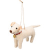 Dog Lover Lab Pup With Collar Hanging Felt Figurine 4.75 Inch from Primitives by Kathy