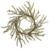 Artificial Candle Ring Wreath - Pine & Berries 14 Inch Diameter from Primitives by Kathy