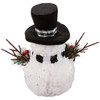 Mr & Mrs Snowman Felt Figurine Set of 2 from Primitives by Kathy