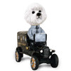 Dog Lover Hand-painted Figurine - Bichon Frise Paddy Wagon Doogie Collectible From Conversation Concepts